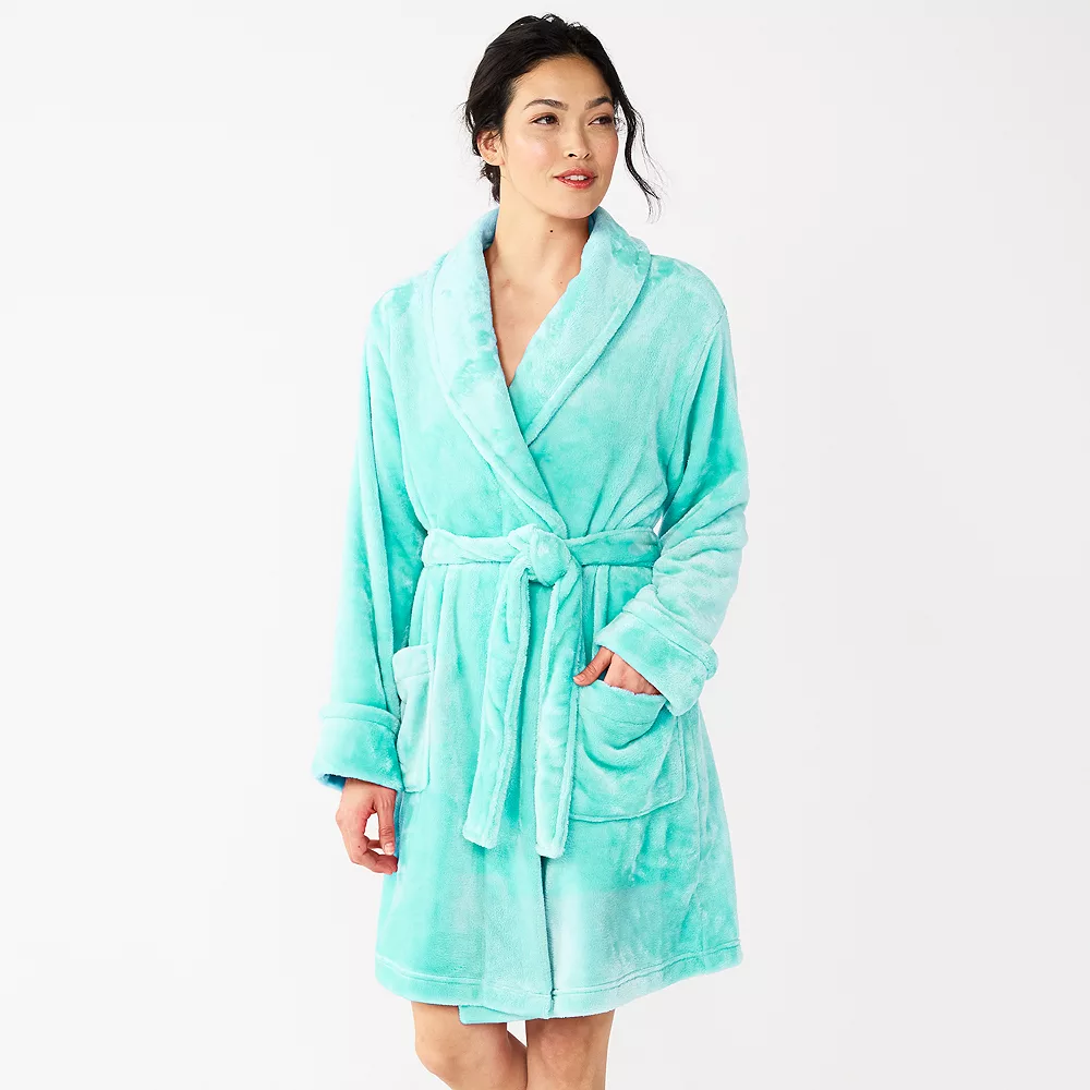 Women's Sonoma Goods For Life® Short Plush Robe 4 Women's Sonoma Goods For Life® Short Plush Robe - Image 2
