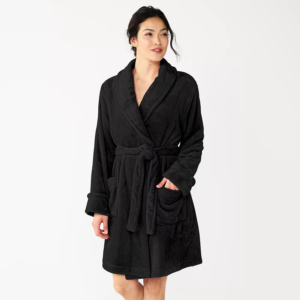Women's Sonoma Goods For Life® Short Plush Robe 11 Women's Sonoma Goods For Life® Short Plush Robe - Image 9