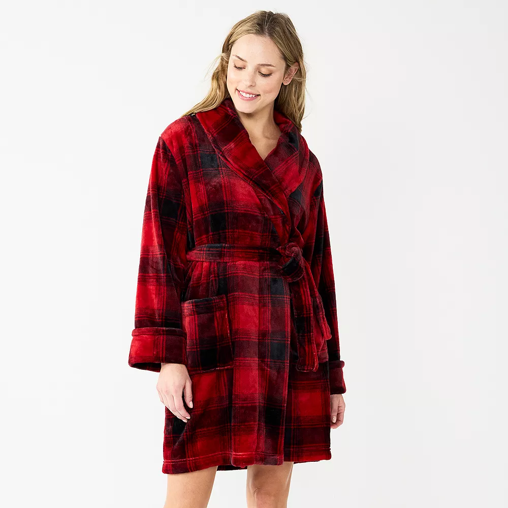 Women's Sonoma Goods For Life® Short Plush Robe 9 Women's Sonoma Goods For Life® Short Plush Robe - Image 7