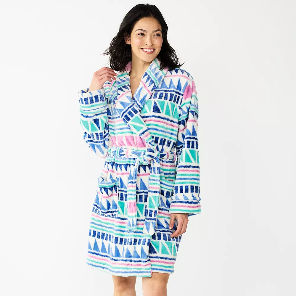 Women's Sonoma Goods For Life® Short Plush Robe 6 Women's Sonoma Goods For Life® Short Plush Robe - Image 4