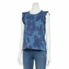 Women's Sonoma Goods For Life® French Terry Flutter-Sleeve Top 2 Women's Sonoma Goods For Life® French Terry Flutter-Sleeve Top -Sonoma Clothing Store 5576747 Navy Floral