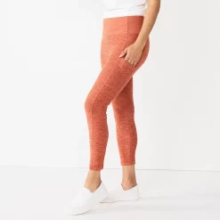 Women's Sonoma Goods For Life® Weekender High-Waisted 7/8 Leggings -Sonoma Clothing Store 5576868 Mauve Texture
