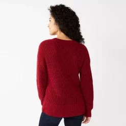 Women's Sonoma Goods For Life® Diamond Stitch Pullover Sweater 25 Women's Sonoma Goods For Life® Diamond Stitch Pullover Sweater -Sonoma Clothing Store 5579763 ALT