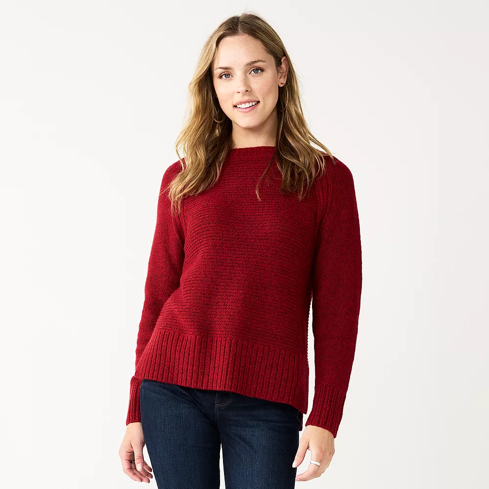 Women's Sonoma Goods For Life® Textured Raglan Sweater 6 Women's Sonoma Goods For Life® Textured Raglan Sweater - Image 4