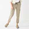 Women's Sonoma Goods For Life® Mid Rise Pull On Jogger Pants -Sonoma Clothing Store 5582193 Khaki