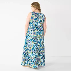 Plus Size Sonoma Goods For Life® Tiered Maxi Dress -Sonoma Clothing Store 5584786 ALT