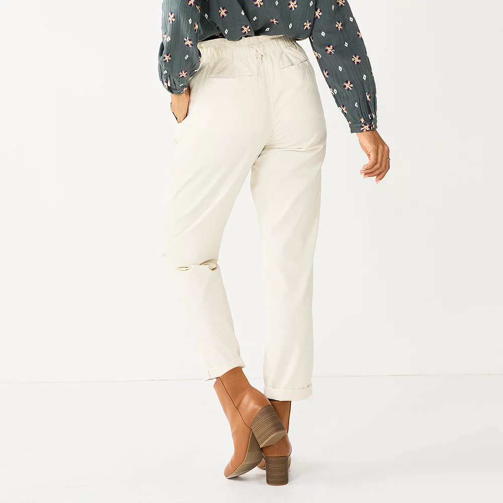 Women's Sonoma Goods For Life® Mid-Rise Straight-Leg Paperbag Pants 8 Women's Sonoma Goods For Life® Mid-Rise Straight-Leg Paperbag Pants - Image 6