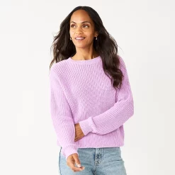 Petite Sonoma Goods For Life® Drop Shoulder Pullover Sweater 12 Petite Sonoma Goods For Life® Drop Shoulder Pullover Sweater -Sonoma Clothing Store 5587850 Lavendar