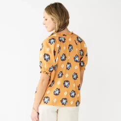 Women's Sonoma Goods For Life® Puff Sleeve Top -Sonoma Clothing Store 5588976 ALT