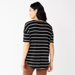 Women's Sonoma Goods For Life® Relaxed Scoopneck Tee -Sonoma Clothing Store 5596588 ALT