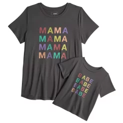 Maternity Sonoma Goods For Life® Mommy & Me Graphic Tee Set 20 Maternity Sonoma Goods For Life® Mommy & Me Graphic Tee Set -Sonoma Clothing Store 5599953 Rainbow Mama Babe