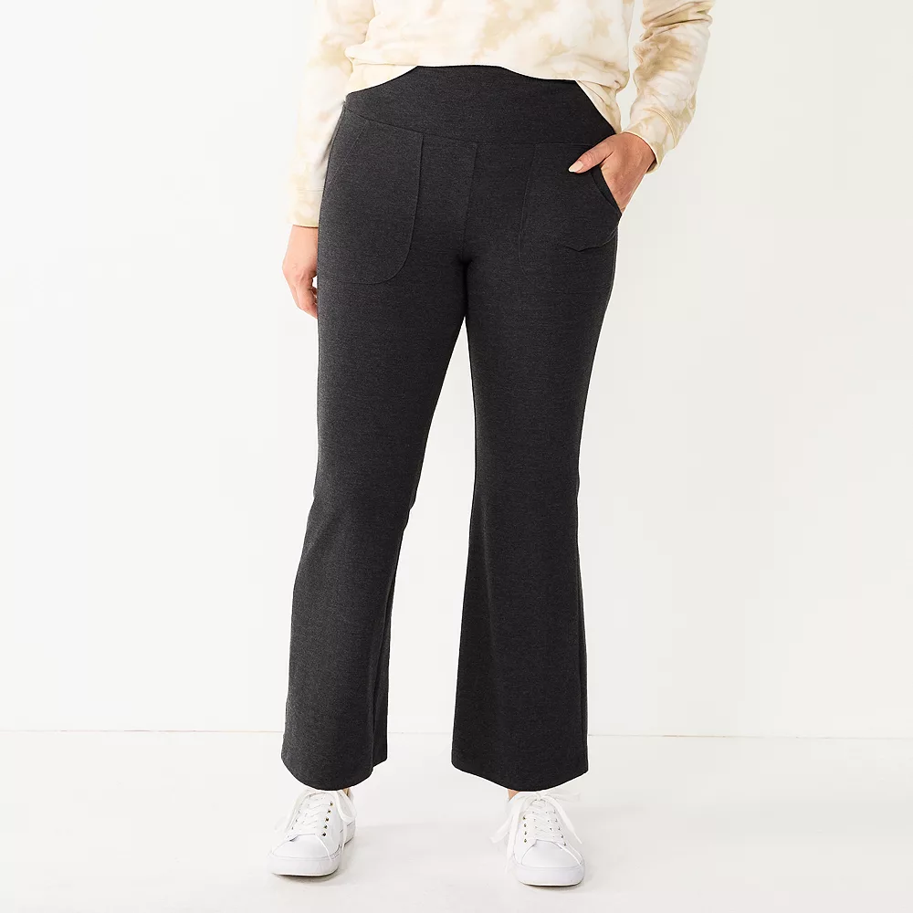 Petite Sonoma Goods For Life® Pocket Flare High-Waisted Leggings 6 Petite Sonoma Goods For Life® Pocket Flare High-Waisted Leggings - Image 4