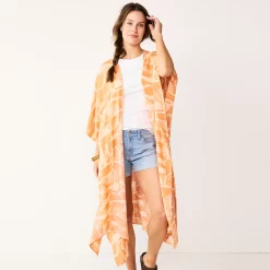 Women's Sonoma Goods For Life® Geo Tacked Ruana 6 Women's Sonoma Goods For Life® Geo Tacked Ruana -Sonoma Clothing Store 5614891 Clay