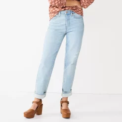 Women's Sonoma Goods For Life® Ultra High Rise Vintage-styled Straight-Leg Jeans 12 Women's Sonoma Goods For Life® Ultra High Rise Vintage-styled Straight-Leg Jeans -Sonoma Clothing Store 5616387 Lightest Wash