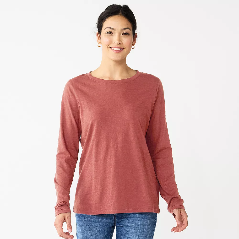 Women's Sonoma Goods For Life® Everyday Crewneck Long Sleeve Tee 31 Women's Sonoma Goods For Life® Everyday Crewneck Long Sleeve Tee - Image 29