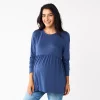 Maternity Sonoma Goods For Life® Long Sleeve Empire Waist Top -Sonoma Clothing Store 5635424 Blue