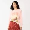 Women's Sonoma Goods For Life® Everyday Crewneck Sweatshirt -Sonoma Clothing Store 5664640 Pink Wild Graphic