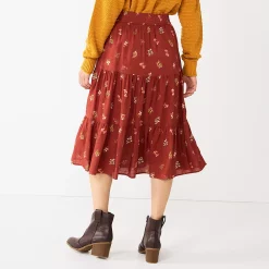 Women's Sonoma Goods For Life® Tiered Maxi Skirt -Sonoma Clothing Store 5664691 ALT