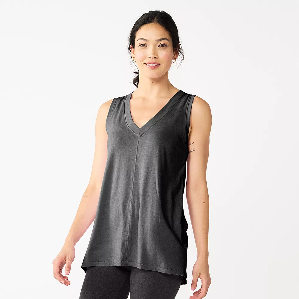 Women's Sonoma Goods For Life® Relaxed V-Neck Tank 3 Women's Sonoma Goods For Life® Relaxed V-Neck Tank
