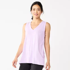 Women's Sonoma Goods For Life® Relaxed V-Neck Tank 15 Women's Sonoma Goods For Life® Relaxed V-Neck Tank -Sonoma Clothing Store 5670067 Light Purple