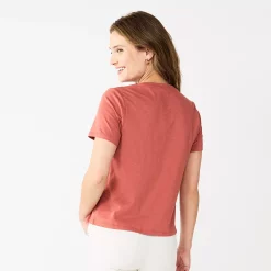 Women's Sonoma Goods For Life® Relaxed Short Sleeve Tee -Sonoma Clothing Store 5670159 ALT