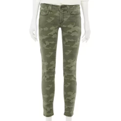 Women's Sonoma Goods For Life® Supersoft Stretch Midrise Skinny Jeans -Sonoma Clothing Store 5671206 Green Camo