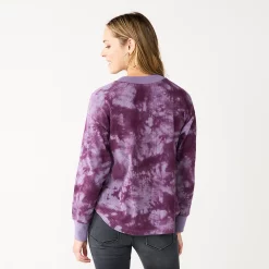 Women's Sonoma Goods For Life® Mockneck Waffle Top -Sonoma Clothing Store 5672315 ALT