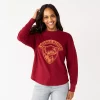 Women's Sonoma Goods For Life® Mockneck Waffle Top -Sonoma Clothing Store 5672315 Maroon Moose