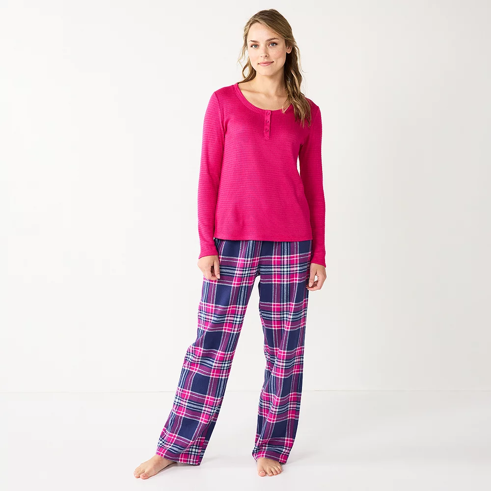 Petite Sonoma Goods For Life® Flannel Pajama Pants & Pajama Top Sleep Set 4 Petite Sonoma Goods For Life® Flannel Pajama Pants & Pajama Top Sleep Set - Image 2
