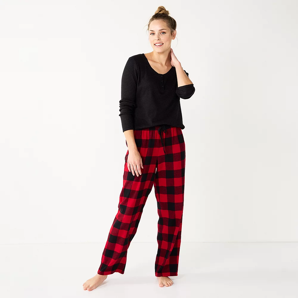 Women's Sonoma Goods For Life® Flannel Pajama Pants & Pajama Top Sleep Set 11 Women's Sonoma Goods For Life® Flannel Pajama Pants & Pajama Top Sleep Set - Image 9