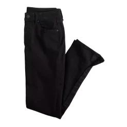 Women's Sonoma Goods For Life® Adaptive & Easy Dressing Mid-Rise Straight Leg Jean -Sonoma Clothing Store 5678470 Black