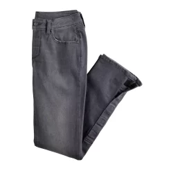 Women's Sonoma Goods For Life® Adaptive & Easy Dressing Mid-Rise Straight Leg Jean -Sonoma Clothing Store 5678470 Light Grey