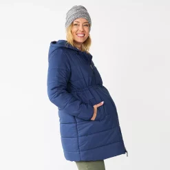 Maternity Sonoma Goods For Life® Cinch Waist Puffer Jacket