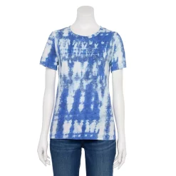 Women's Tall Sonoma Goods For Life® Essential Crewneck Tee -Sonoma Clothing Store 5686288 Indigo Tie Dye