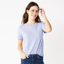 Women's Tall Sonoma Goods For Life® Essential Crewneck Tee -Sonoma Clothing Store 5686288 Light Purple