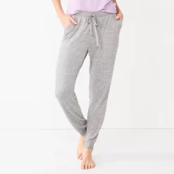 Women's Sonoma Goods For Life® Soft Knit Banded Bottom Pajama Pants -Sonoma Clothing Store 5724864 Silver Heather