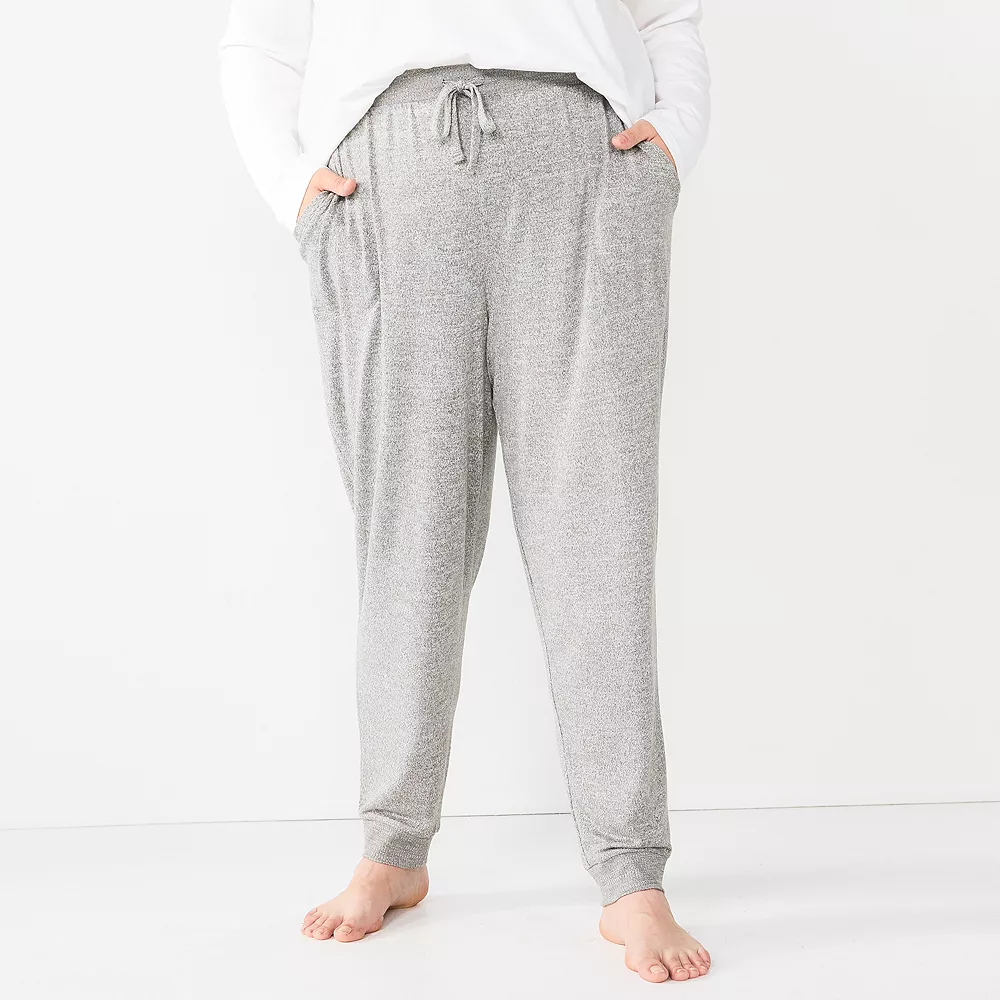 Plus Size Sonoma Goods For Life® Soft Knit Banded Bottom Pajama Pants 3 Plus Size Sonoma Goods For Life® Soft Knit Banded Bottom Pajama Pants