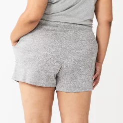Plus Size Sonoma Goods For Life® Essential Pajama Shorts -Sonoma Clothing Store 5727046 ALT