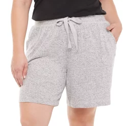 Plus Size Sonoma Goods For Life® Essential Bermuda Pajama Shorts 8 Plus Size Sonoma Goods For Life® Essential Bermuda Pajama Shorts -Sonoma Clothing Store 5727054 Dark Silver Heather