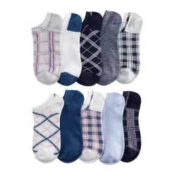 Sonoma Goods For Life® 10 Pack Check Pattern No Show Socks 17 Sonoma Goods For Life® 10 Pack Check Pattern No Show Socks -Sonoma Clothing Store 5744058 Dynamic Plaid
