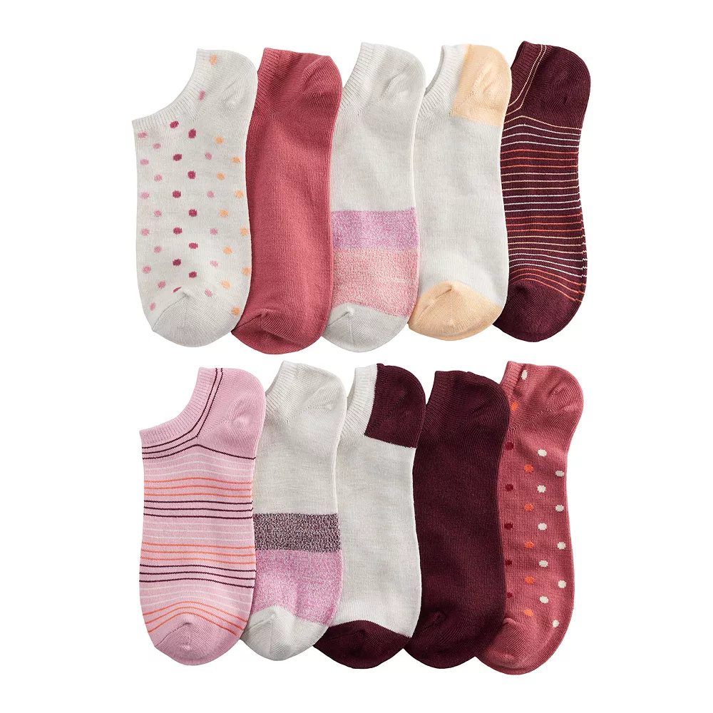 Sonoma Goods For Life® 10 Pack Check Pattern No Show Socks 7 Sonoma Goods For Life® 10 Pack Check Pattern No Show Socks - Image 5