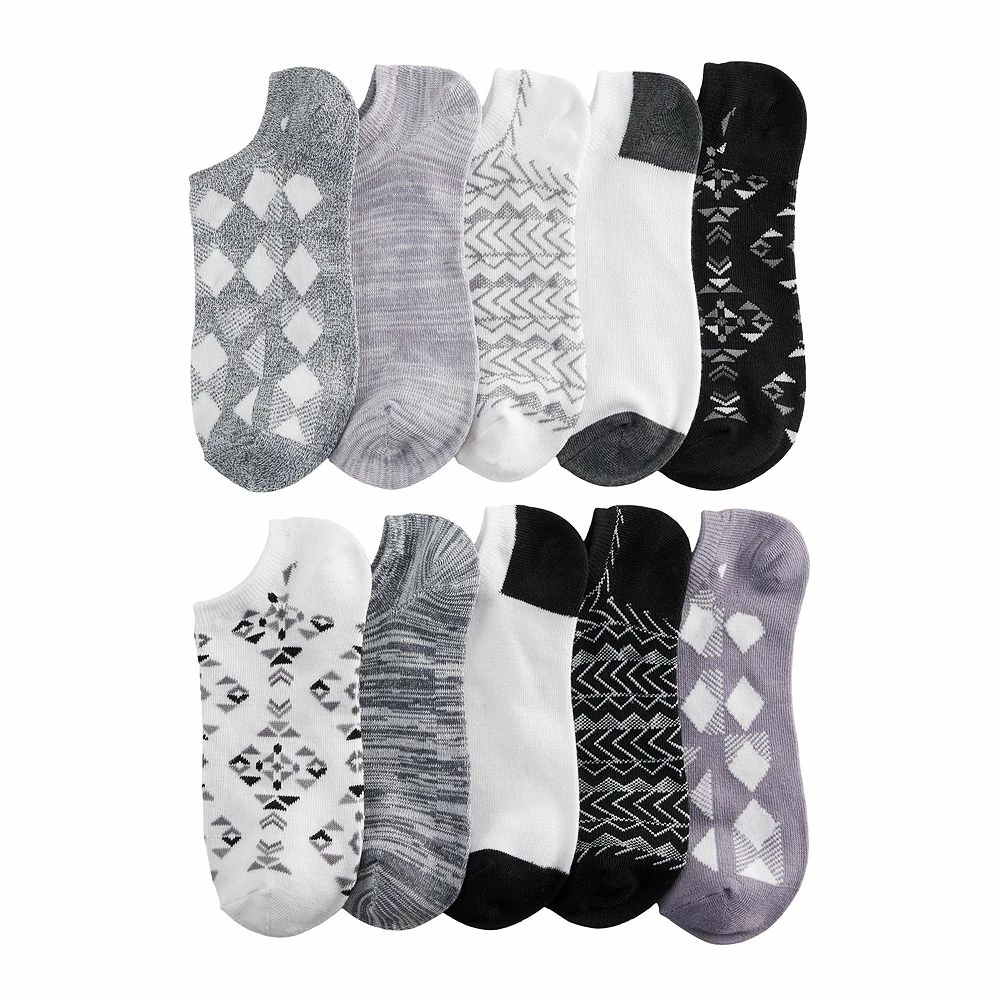 Sonoma Goods For Life® 10 Pack Check Pattern No Show Socks 11 Sonoma Goods For Life® 10 Pack Check Pattern No Show Socks - Image 9