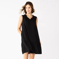 Petite Sonoma Goods For LifeĀ® Tiered Sleeveless Dress