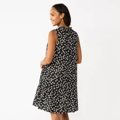 Women's Sonoma Goods For Life® Tiered Sleeveless Dress -Sonoma Clothing Store 5748599 ALT