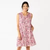 Women's Sonoma Goods For Life® Tiered Sleeveless Dress -Sonoma Clothing Store 5748599 Pink Floral