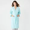 Women's Sonoma Goods For Life® Cloud Knit 3/4 Sleeve Robe -Sonoma Clothing Store 5780935 Aqua
