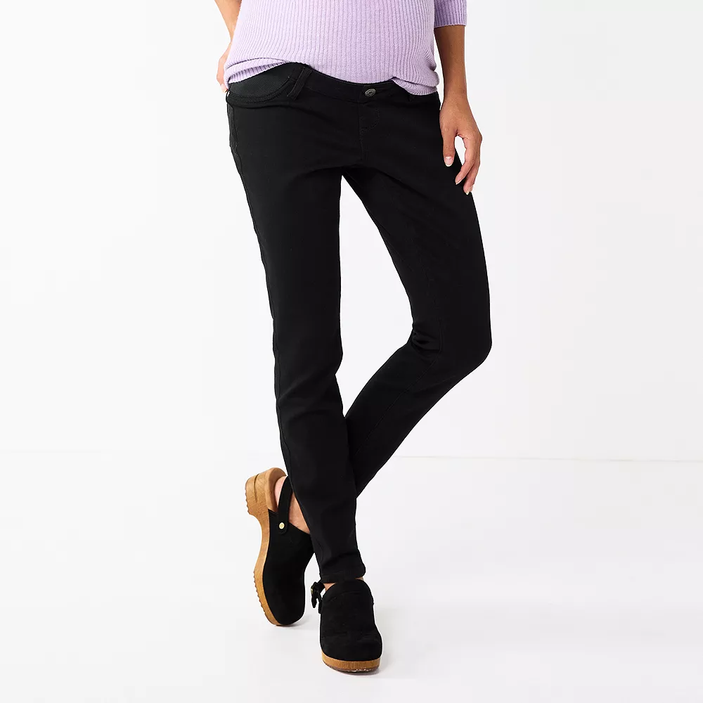Maternity Sonoma Goods For Life® Side Panel Belly Band Jeggings 4 Maternity Sonoma Goods For Life® Side Panel Belly Band Jeggings - Image 2