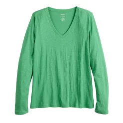 Women's Sonoma Goods For Life® Everyday Adaptive & Easy Dressing V-Neck Long Sleeve Top 36 Women's Sonoma Goods For Life® Everyday Adaptive & Easy Dressing V-Neck Long Sleeve Top -Sonoma Clothing Store 5816145 ALT5
