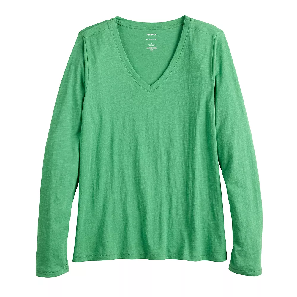 Women's Sonoma Goods For Life® Everyday Adaptive & Easy Dressing V-Neck Long Sleeve Top 19 Women's Sonoma Goods For Life® Everyday Adaptive & Easy Dressing V-Neck Long Sleeve Top - Image 17
