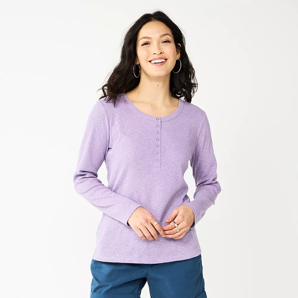 Women's Sonoma Goods For Life® Essential Henley Top 7 Women's Sonoma Goods For Life® Essential Henley Top - Image 5